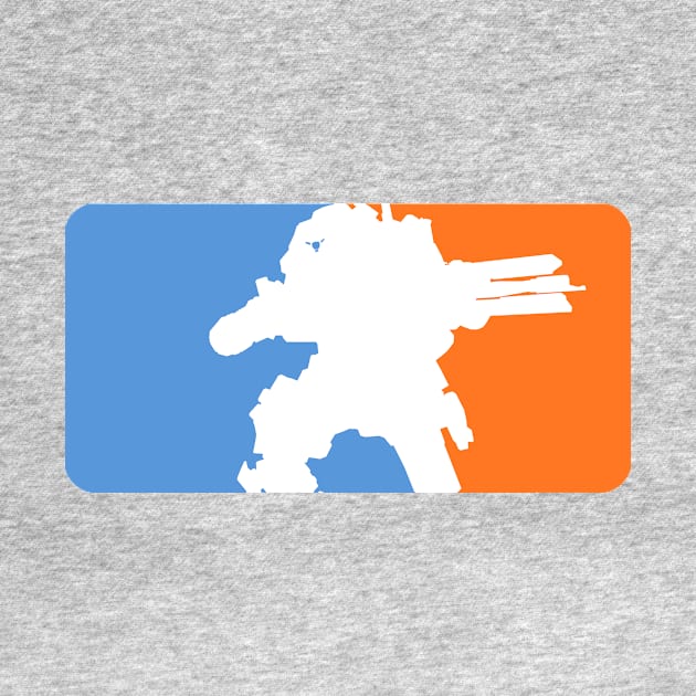 Major League Titan (Titanfall Blue and Orange) by Ironmatter